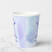 Gobelets En Papier Symbole Gemini personnalisé violet fête d'annivers (Droite)
