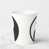Gobelets En Papier Symbole Yin Yang - tatouage solide (Gauche)