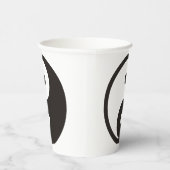 Gobelets En Papier Symbole Yin Yang - tatouage solide (Droite)