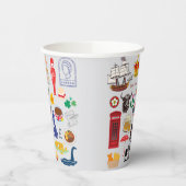 Gobelets En Papier Symboles britanniques (Gauche)