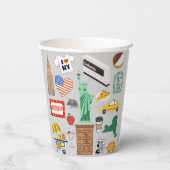 Gobelets En Papier Symboles de New York (Verso)