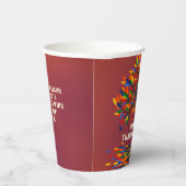 Gobelets En Papier Sympa Fall Tree Personnalisé Thanksgiving Meetup (Droite)