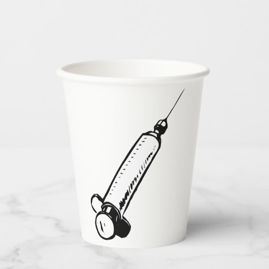 Gobelets En Papier Syringe rétro (Recto)