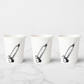 Gobelets En Papier Syringe rétro