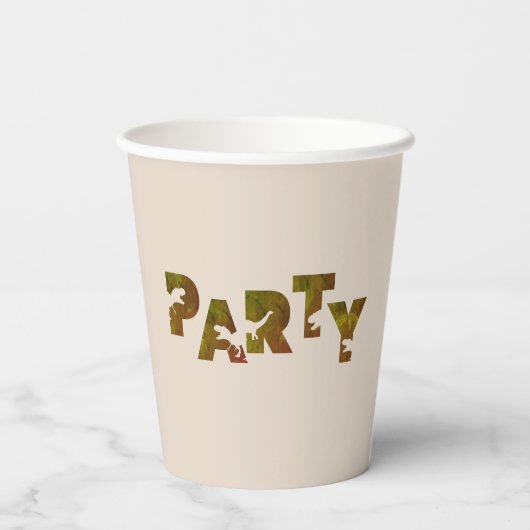 Gobelets En Papier T-rex Dinosaur (Verso)