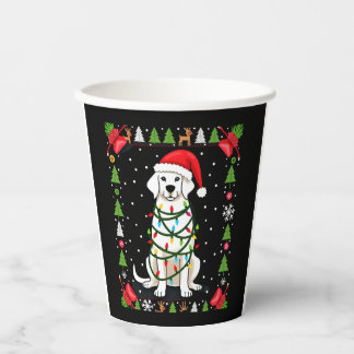 Gobelets En Papier T-shirt de Noël drôle avec Boxer Blanc Sweater de