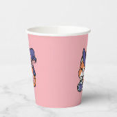 Gobelets En Papier Tabby Witch Brew – Joli Design de Chat Halloween (Gauche)