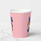Gobelets En Papier Tabby Witch Brew – Joli Design de Chat Halloween (Droite)