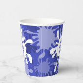 Gobelets En Papier Tableau bleu Abstrait fête d'anniversaire (Droite)