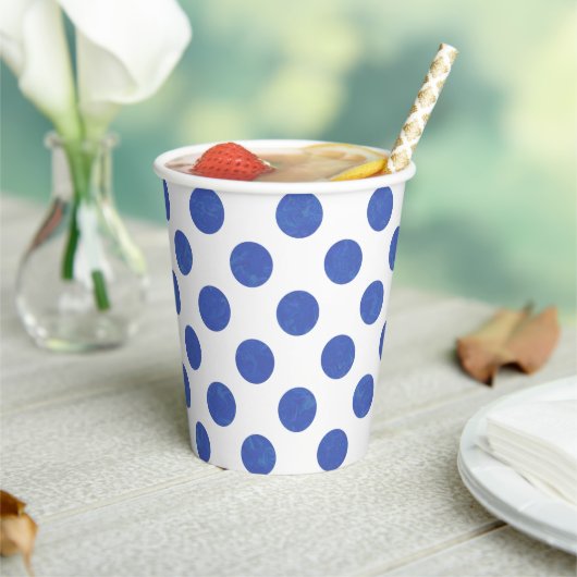 Gobelets En Papier Tache Bleue (Insitu)