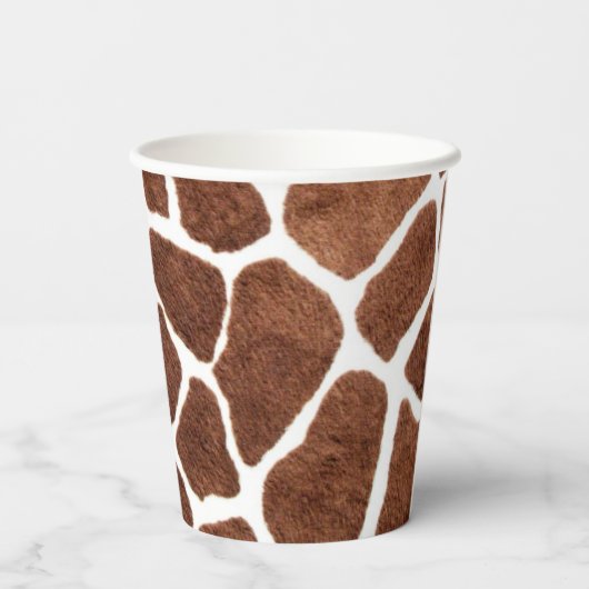 Gobelets En Papier Taches de girafe (Verso)