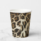 Gobelets En Papier Taches de léopard Spiffy Regarder le grain de cuir (Droite)
