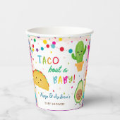 Gobelets En Papier Taco à propos d'un bébé - baby shower à thème fies (Recto)