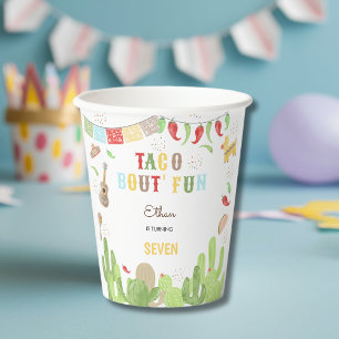 Gobelets En Papier Taco bout' fun fiesta mexicaine anniversaire