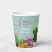 Gobelets En Papier Taco 'bout Love Fiesta pour couples (Recto)