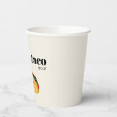 Gobelets En Papier Taco Pun Party tasses (Gauche)