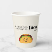 Gobelets En Papier Taco Pun Party tasses (Recto)