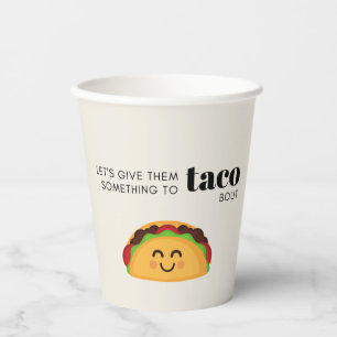 Gobelets En Papier Taco Pun Party tasses