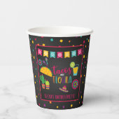 Gobelets En Papier Tacos & Tequila Paper Cup - noir (Verso)