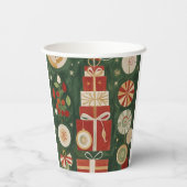 Gobelets En Papier Tapisserie Abstraite à marée haute (Verso)