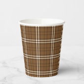 Gobelets En Papier Tartan Brown (Gauche)