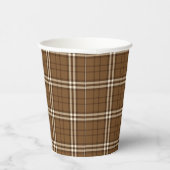 Gobelets En Papier Tartan Brown (Droite)