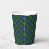 Gobelets En Papier Tartan officiel Fergusson avec monogramme / nom (Droite)