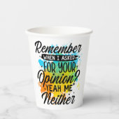 Gobelets En Papier Tasse à papier (Recto)