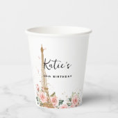 Gobelets En Papier Tasse à papier à thème Paris/France (Recto)