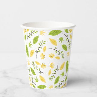 Gobelets En Papier tasse à papier avec motif floral