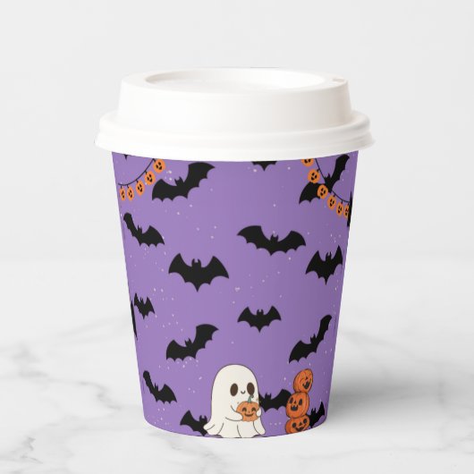 Gobelets En Papier tasse à papier de 8 oz halloween (Recto)