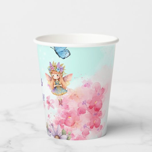 Gobelets En Papier Tasse à papier de forêt féconde enchantée (Verso)