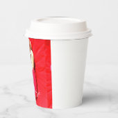 Gobelets En Papier tasse à papier de sirène à queue rouge (Gauche)
