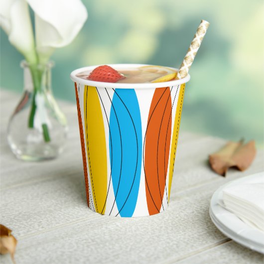 Gobelets En Papier Tasse à papier Globe Lines (Insitu)