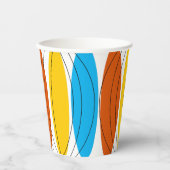 Gobelets En Papier Tasse à papier Globe Lines (Recto)