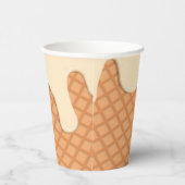 Gobelets En Papier Tasse à papier imprimé à cône crème glacée (Droite)