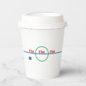 Gobelets En Papier Tasse au papier (Terre plate) RFPMDesigns ©️ 2024 (Recto)