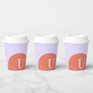 Gobelets En Papier Tasse de café commerciale personnalisée avec bloc