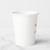 Gobelets En Papier tasse de papier blanc de 8 oz (Droite)