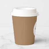 Gobelets En Papier tasse de papier de couleur brune (Droite)