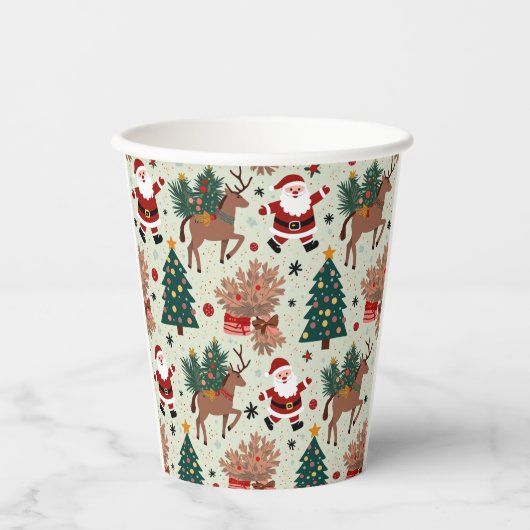 Gobelets En Papier tasse de papier de noël (Recto)