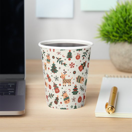 Gobelets En Papier tasse de papier de noël (Insitu)
