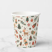 Gobelets En Papier tasse de papier de noël (Recto)