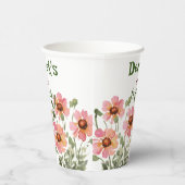 Gobelets En Papier tasse de papier fleur sauvage (Droite)