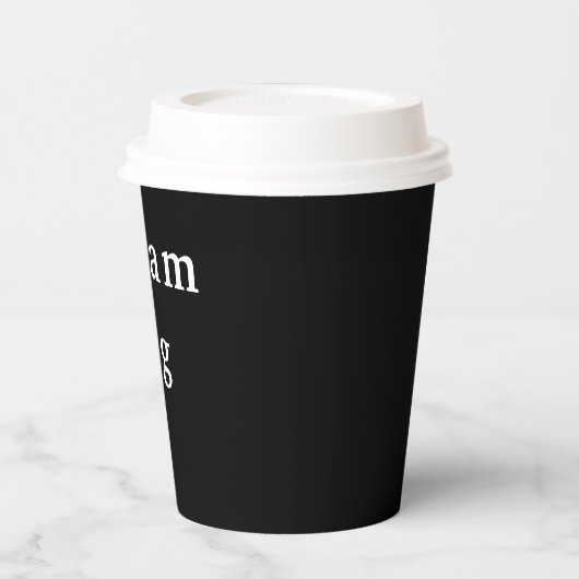 Gobelets En Papier Tasse de papier grand rêve (Gauche)