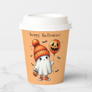 Gobelets En Papier Tasse de papier Halloween Ghost