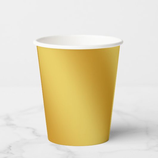 Gobelets En Papier tasse de papier or (Recto)