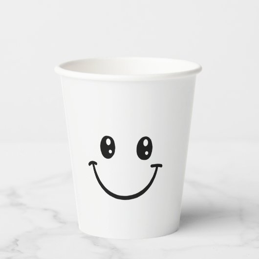 Gobelets En Papier Tasse de sourire (Recto)