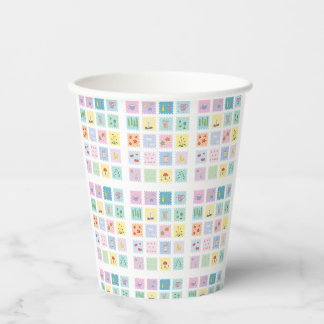 Gobelets En Papier Tasse d'éléments mignons