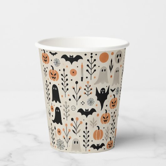 Gobelets En Papier Tasse d'Halloween (Recto)